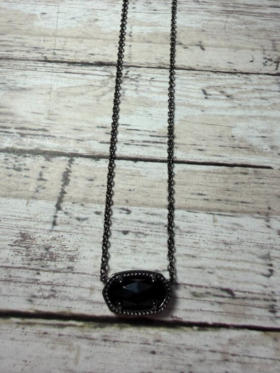 Kendra Scott Jewelry - Kendra Scott Black on Black Elisa Pendant Necklace